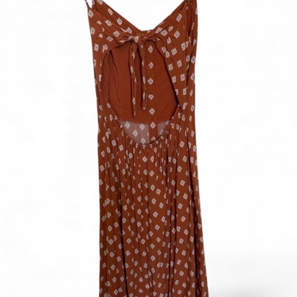 Aeropostale Terracotta Geometric Midi Dress - Picture 11 of 11